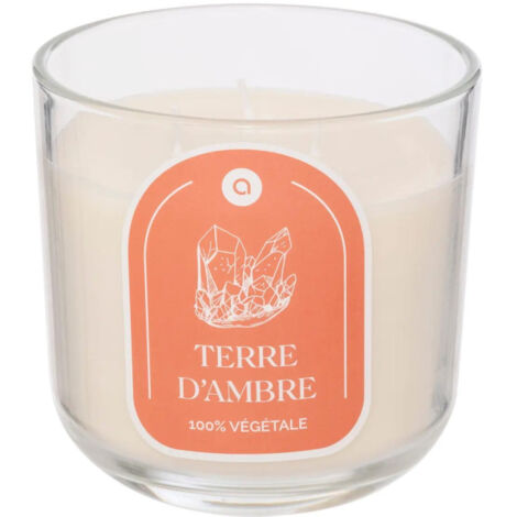 Bougie Parfumée en Verre "Floa" 610g Ambre