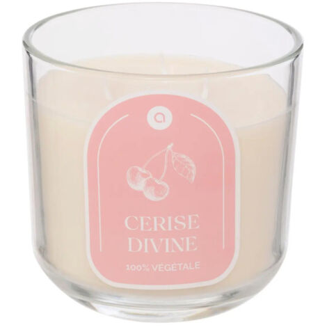 Bougie Parfumée en Verre "Floa" 610g Cerise