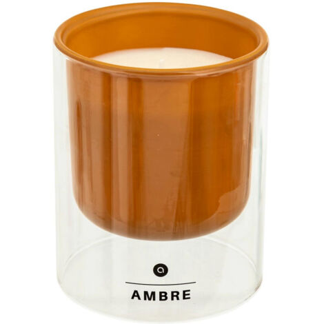 Bougie Parfumée en Verre "Ilan" 220g Ambre
