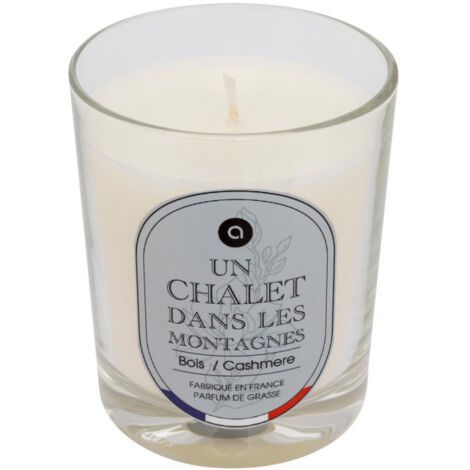 Bougie Parfumée en Verre "Nibi" 180g Bois & Cashmere