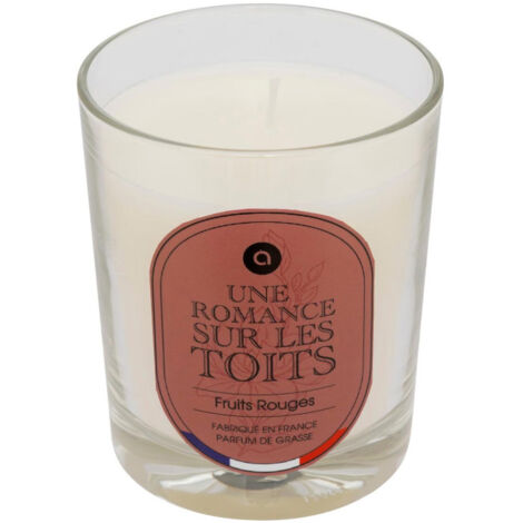 Bougie Parfumée en Verre "Nibi" 180g Fruits Rouges