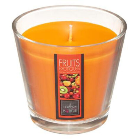 Bougie Parfumée en Verre "Nina" 190g Fruits Exotiques