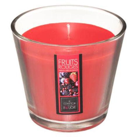 Bougie Parfumée en Verre "Nina" 190g Fruits Rouges