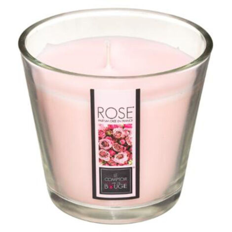 Bougie Parfumée en Verre "Nina" 190g Rose