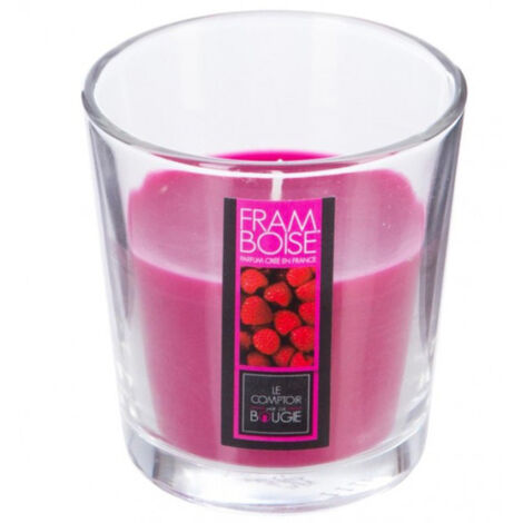 Bougie Parfumée en Verre "Nina" 90g Framboise