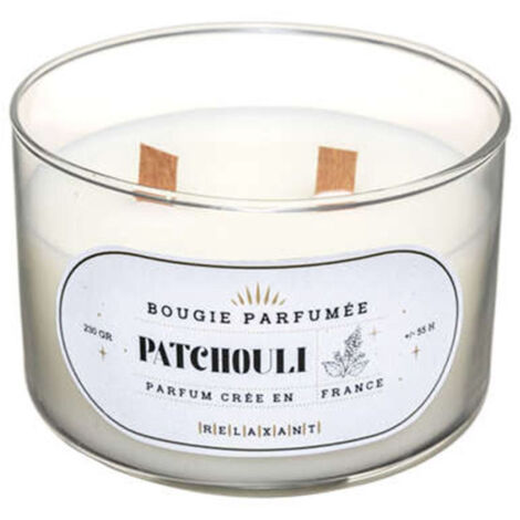 Bougie Parfumée en Verre "Snow" 470g Patchouli