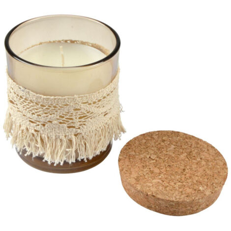 Bougie Parfumée "Macramé" 10cm Romance Florale
