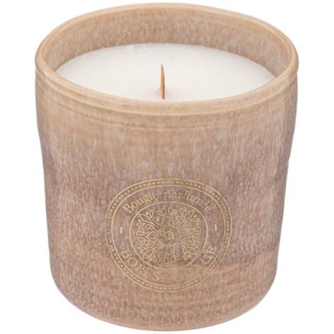 Bougie parfumée Marco 350g pot céramique bois sauvage - Atmosphera créateur d'intérieur
