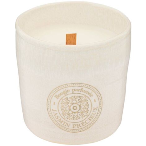 Bougie parfumée Marco 350g pot céramique jasmin - Atmosphera créateur d'intérieur