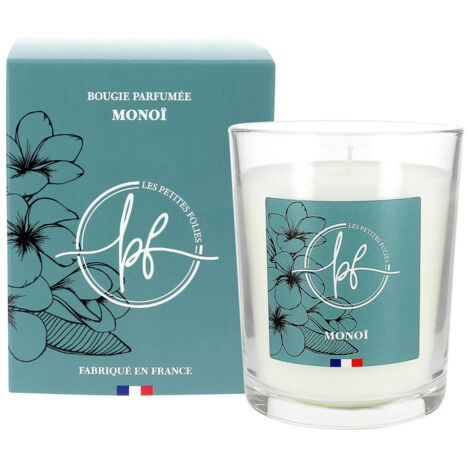 Bougie Parfumée Monoï 180g Avec Etui - Les Petites Folies
