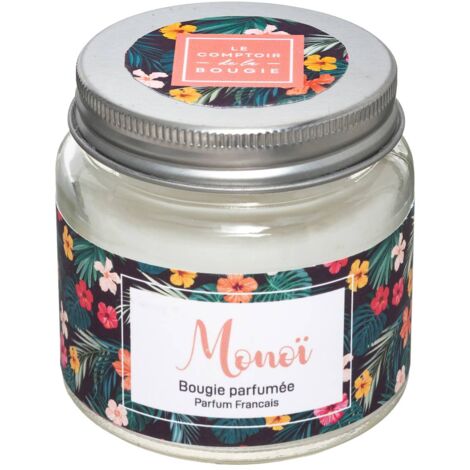 Bougie parfumée monoï 65g - Atmosphera créateur d'intérieur - Multicolore