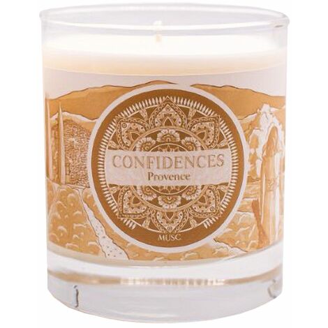 Bougie parfumée musc fabriquée en provence 280 gr