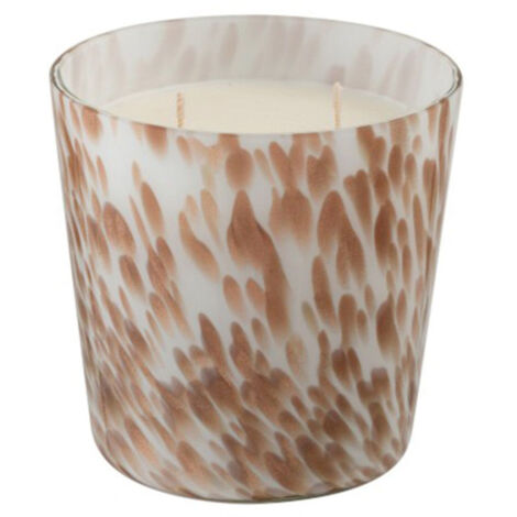 Bougie Parfumée "Neon Night" 12cm Blanc & Or