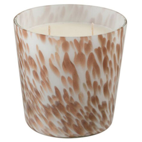 Bougie Parfumée "Neon Night" 16cm Blanc & Or