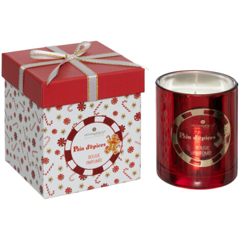 Bougie parfumée Photophore en verre 210G Pain d'épice - Feeric Christmas