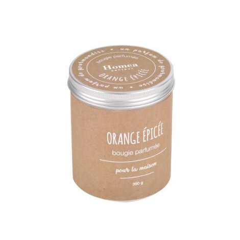 Bougie Parfumée "Pot Kraft" 10cm Orange Épicée