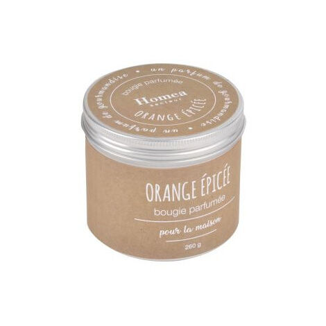 Bougie Parfumée "Pot Kraft" 7cm Orange Épicée