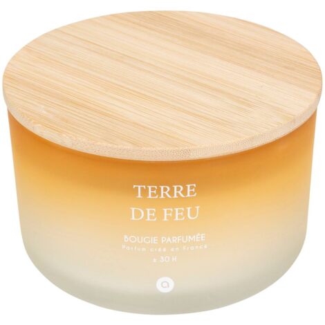 Bougie parfumée Sana 420g pot verre Terre de Feu - Atmosphera créateur d'intérieur