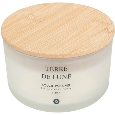 Bougie parfumée Sana 420g pot verre Terre de Lune - Atmosphera créateur d'intérieur