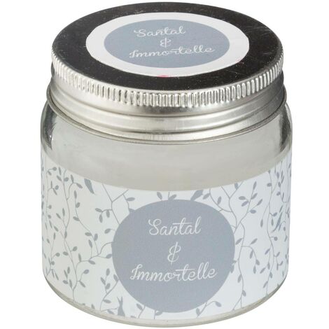 Bougie parfumée santal et immortelle 65g - Atmosphera créateur d'intérieur - Gris