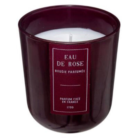 Bougie Parfumée "Sili" 170g Eau de Rose