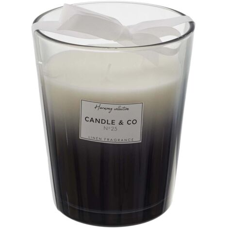 Bougie Parfumee Vase Noir Harmony H16cm