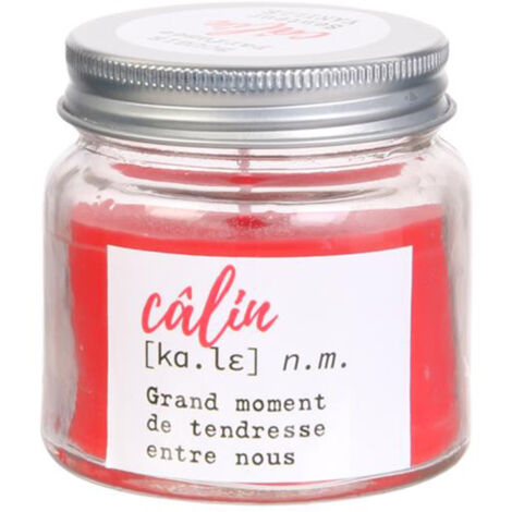 Bougie parfumée VASO Câlin rouge senteur vanille