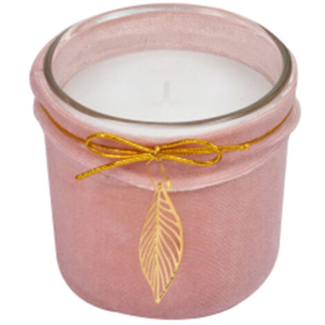 Bougie Parfumée Velours "Pendentif" 10cm Rose