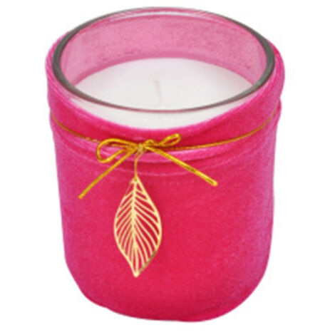 Bougie Parfumée Velours "Pendentif" 8cm Fuchsia