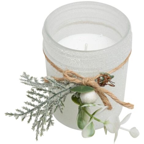 Bougie parfumée verre givré 125g - Atmosphera créateur d'intérieur