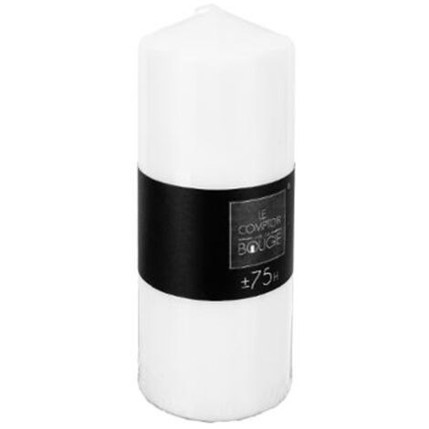 Bougie Ronde "Comptoir" 18cm Blanc