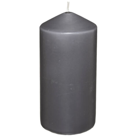 Bougie Ronde "Hugo" 14cm Gris