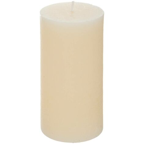 Bougie ronde Olia D6,8cm blanc ivoire - Atmosphera créateur d'intérieur