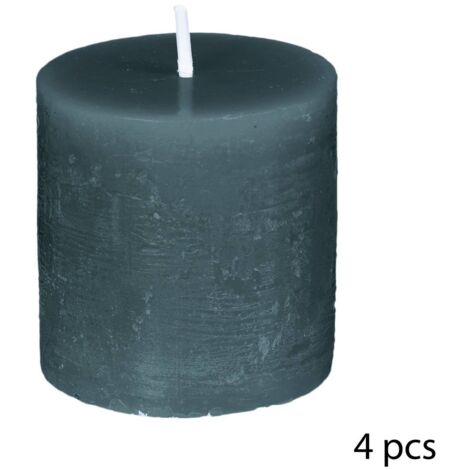 Bougie rustique Olia bleu canard 60g - Atmosphera créateur d'intérieur