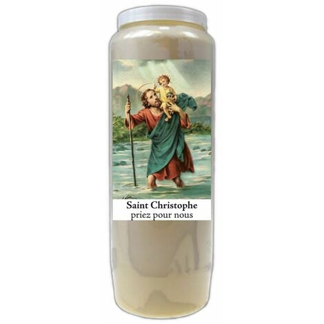 Bougie Saint Christophe neuvaine