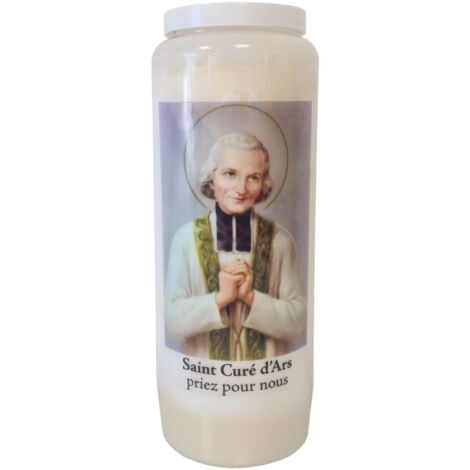 Bougie Saint Curé d'Ars neuvaine