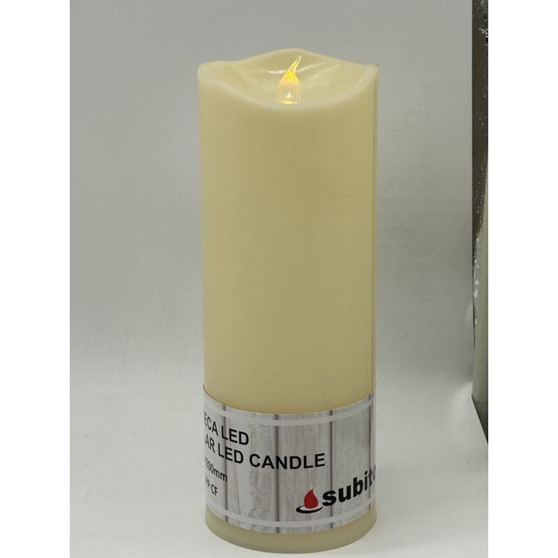 Bougie Sans Flamme Mobile Subito Grande 75x200sans Batterie / Pilier /c703 Pp D75xh200