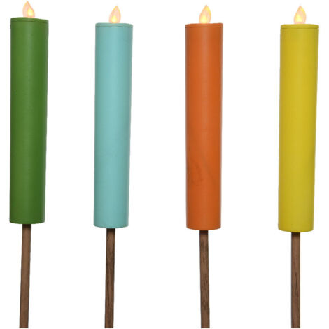 Bougie Solaire Droppe Coes Efeito Chama ø4x90cm  Lumineo