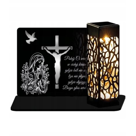 Bougie solaire LED perpétuelle pour la tombe de Jésus de la Toussaint, qualité supérieure, 15 cm