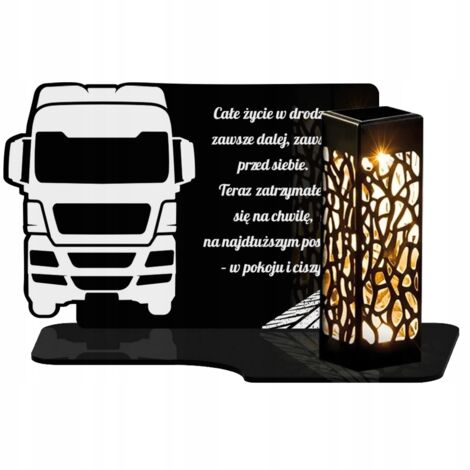 Bougie solaire LED pour chauffeurs routiers sur leur tombe, noire de qualité supérieure, éternelle