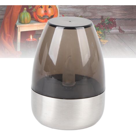 Bougie Solaire Multifonctionnelle Résistant aux Intempéries Lumière de Jardin Décorative pour Chemins Terrasses Pelouses Cour Noir - Modèle Inclus Batterie Li 600mAh Matériau Stainless Steel + Plastiq