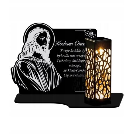 Bougie solaire XL de qualité supérieure pour la tombe de Jésus au cimetière de Tous-les-Saints