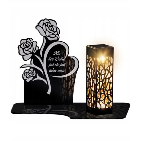 Bougie solaire XL de qualité supérieure pour les fleurs et les cœurs du cimetière All Saints