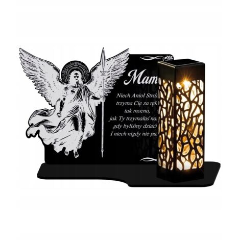Bougie solaire XL de qualité supérieure pour les tombes du cimetière All Saints, ange gardien