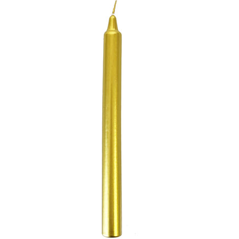 Bougie surfacée dorée