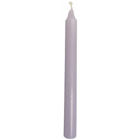 Bougie teintée dans la masse lilas