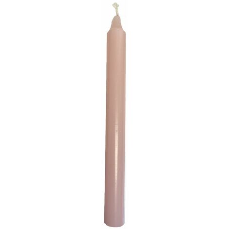 Bougie teintée dans la masse rose clair