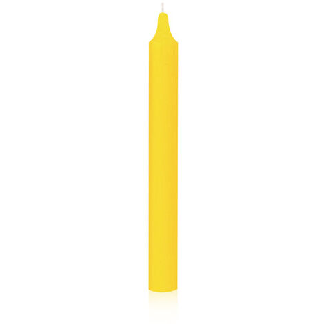 Bougie Teintée Masse ø21/200mm Jaune Vif - Bougies De France