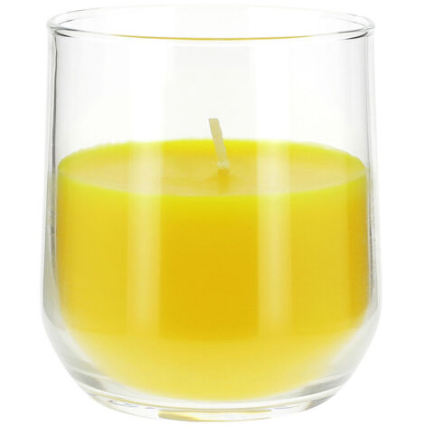 Bougie Verre Bahamas Citronnelle Anti-moustiques 74x80mm Bougie Verre Bahamas Citronnelle Anti-moustiques 74x80mm - Devineau