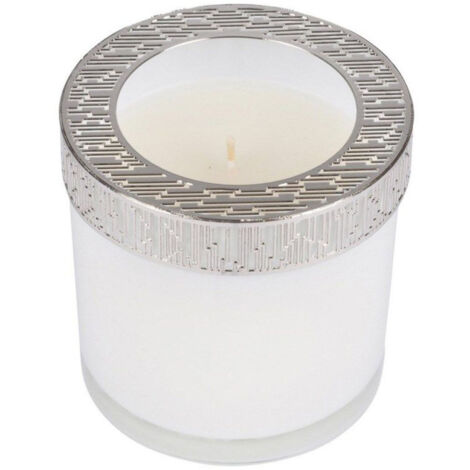 Bougie Verrine Parfumée "Élégant" 10cm Blanc